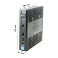 PC Dell – widok z przodu z kontrolkami pracy
