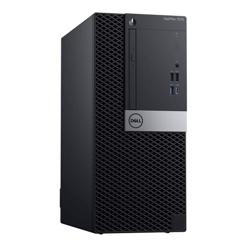Dell 7070 Tower – przód komputera z przyciskiem zasilania