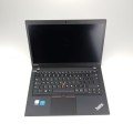 Laptop Lenovo ThinkPad T14 Gen – zamknięty laptop, górna część obudowy matowa