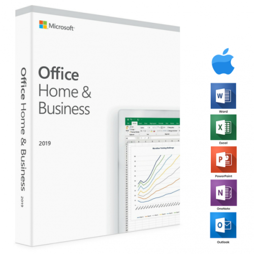 Microsoft Office 2019 Home & Business BOX PC & MAC – tylna część produktu całokształt