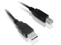 Widok całego kabla USB – przewód i oba wtyki