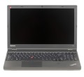 Laptop Lenovo ThinkPad T540p – widok z przodu otwarty wyświetlacz i palmrest