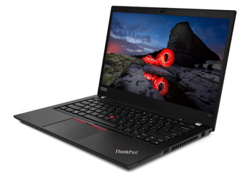 Lenovo ThinkPad T490 – laptop biznesowy 14 cala, widok z przodu