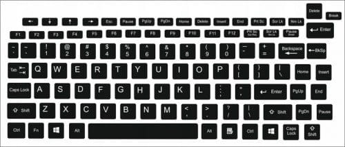 Naklejki na klawiaturę – część zamienna do laptopa