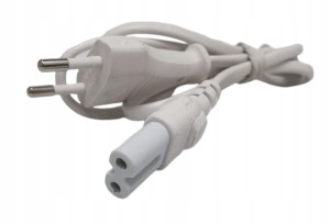 Kabel zasilający radiowy Min 1m przewód biały