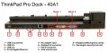 Dock Lenovo – widok z przodu przyciski zasilania i diody
