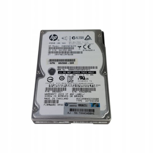 Dysk twardy HDD 450GB 2,5" SAS – serwerowy dysk do zastosowań profesjonalnych Kompre