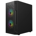 Komputer Do Gier Logic i5 – 14400F 32GB 1TB RTX 5060 8GB Windows 11 [Nowy] – widok z lewej strony z dostępem do wnętrza