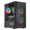 Komputer Do Gier Logic i5 – 14400F 32GB 1TB RTX 5060 8GB Windows 11 [Nowy] – widok z prawej strony z naklejką serwisową