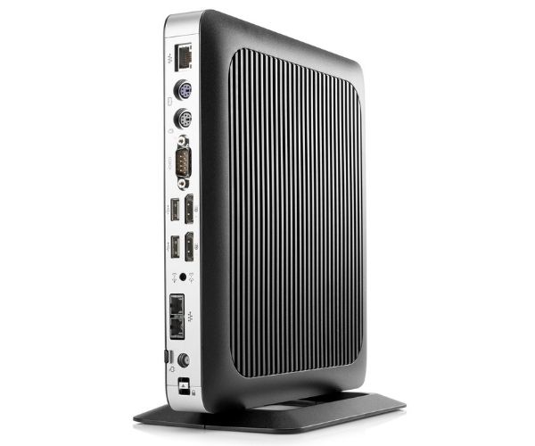 Docker i Proxmox uruchomione na terminalu HP t630