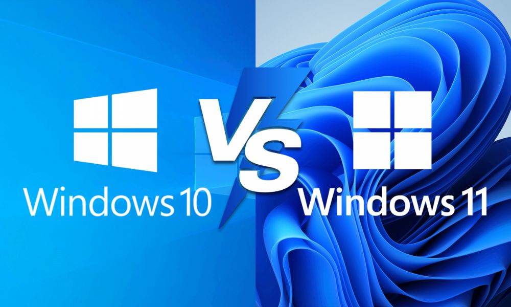 Laptop z komunikatem o zakończeniu wsparcia systemu Windows 10
