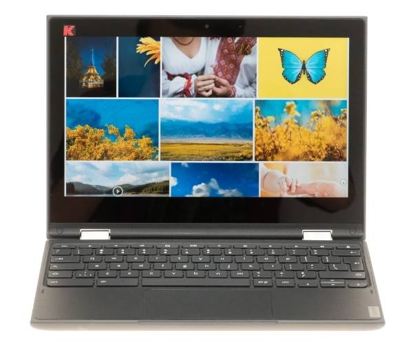 Lenovo Chromebook 300e 2nd Gen – kamera HD z osłoną i opcjonalna kamera world-facing