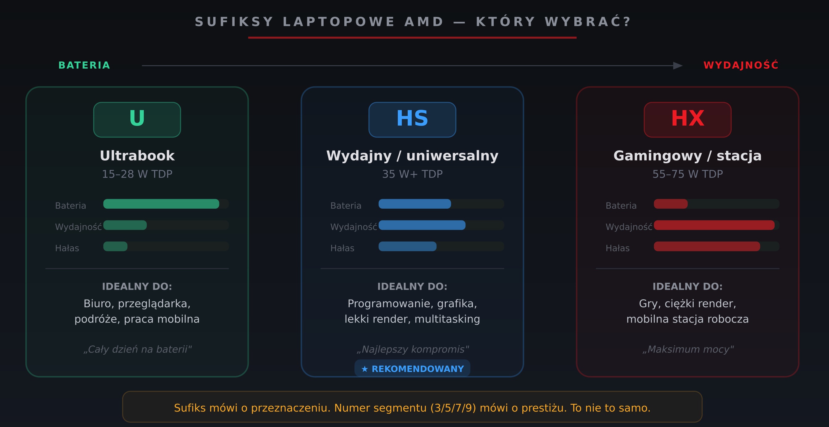 sufiksy laptopowe w procesorach AMD